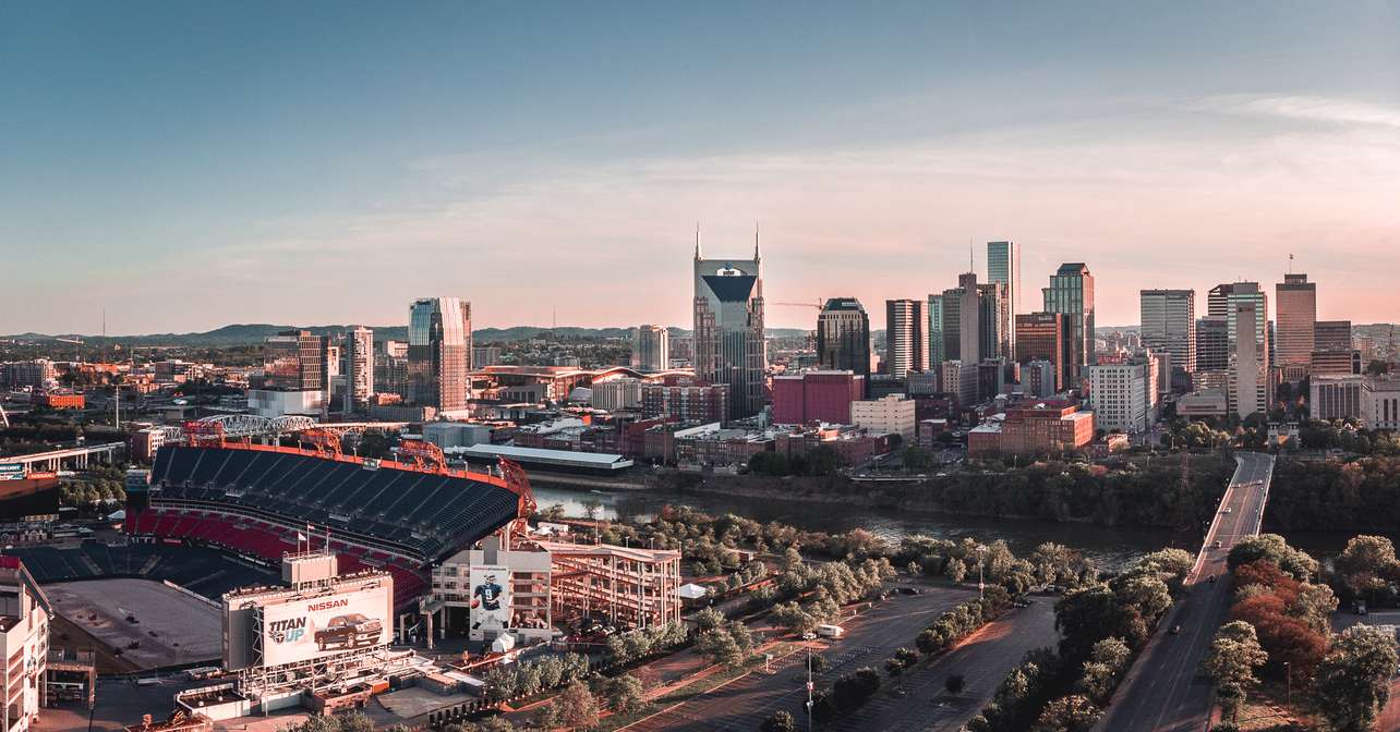 Arial view of the race city.