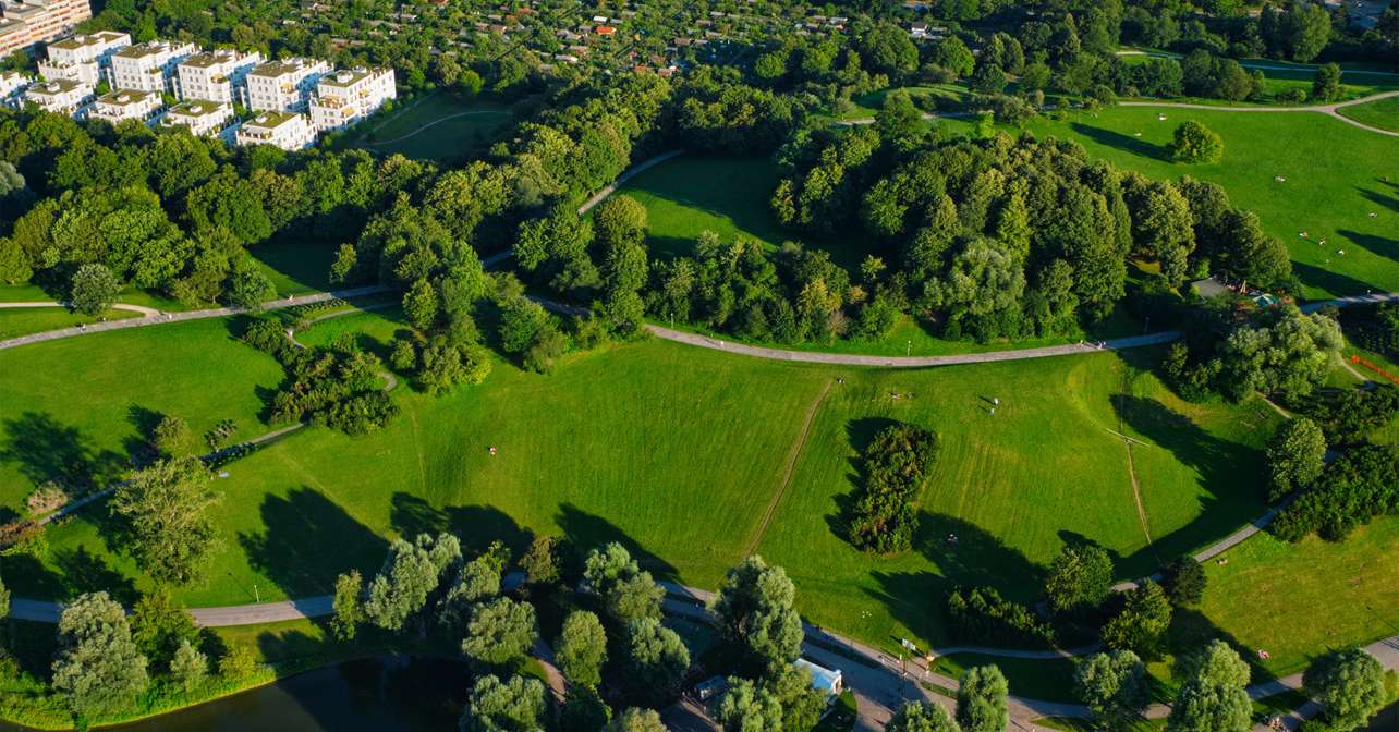 Arial view of the race city.