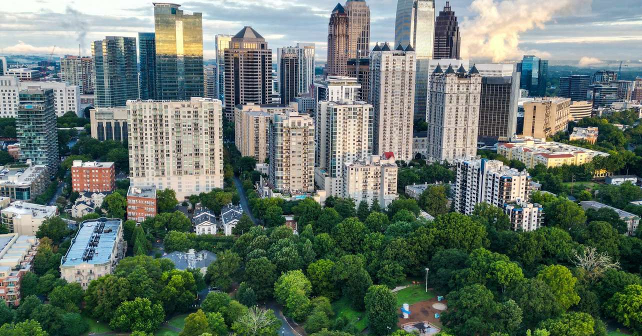 Arial view of the race city.