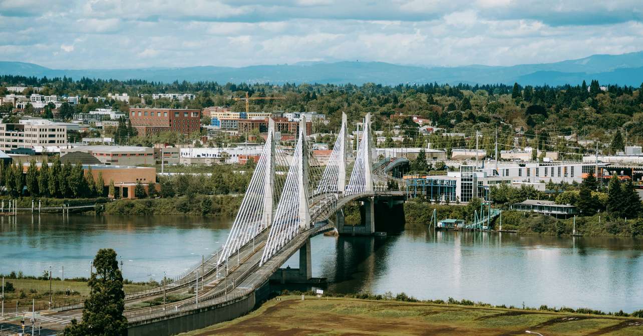 Arial view of the race city.