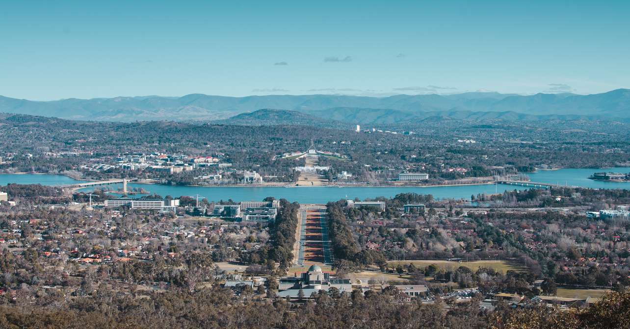 Arial view of the race city.