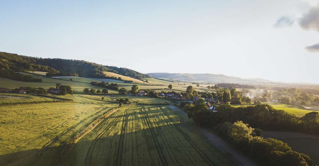 Arial view of the race city.