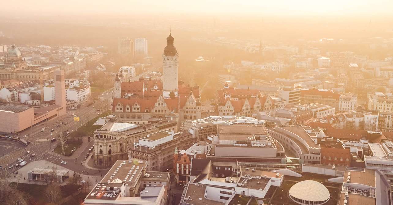 Arial view of the race city.