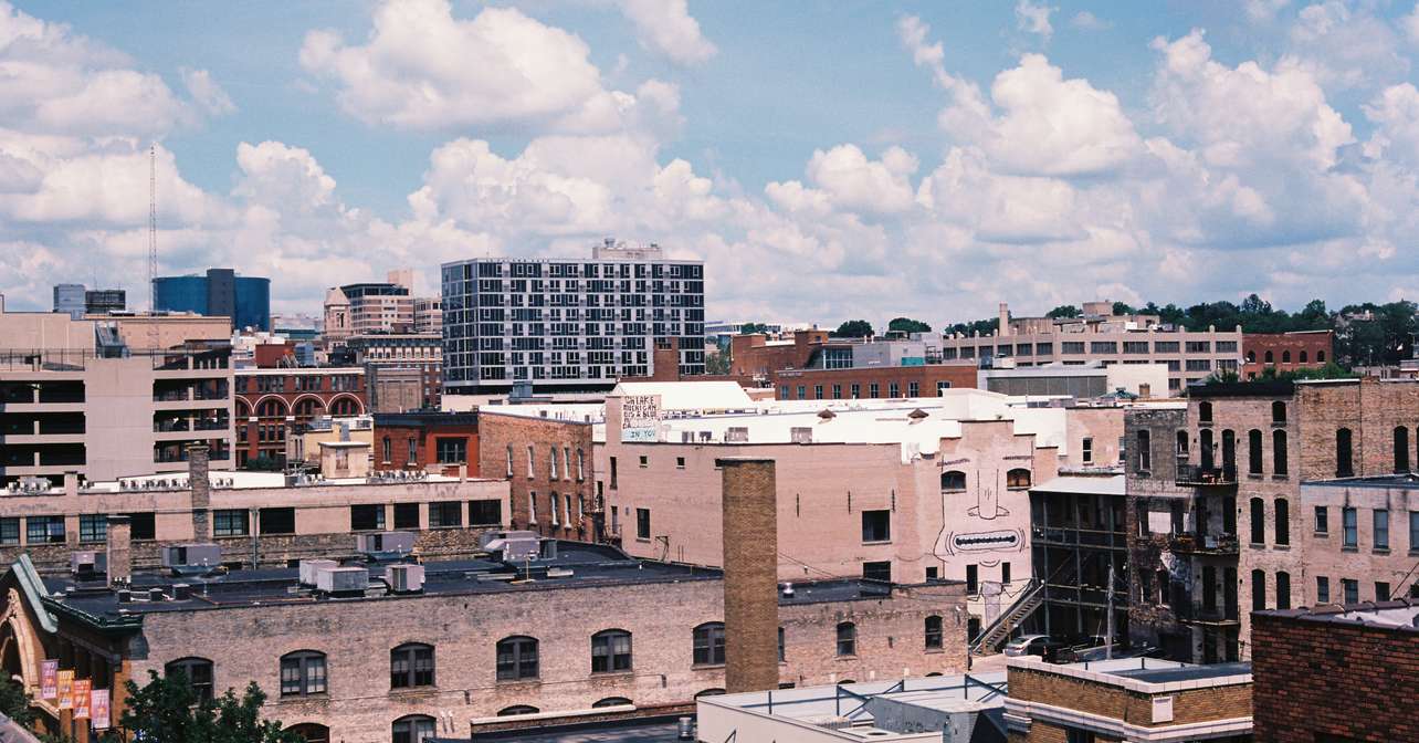 Arial view of the race city.