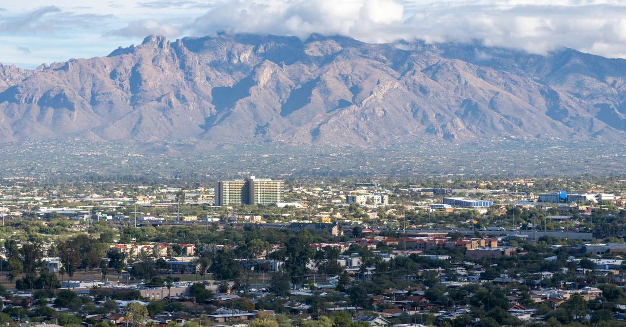 Arial view of the race city.