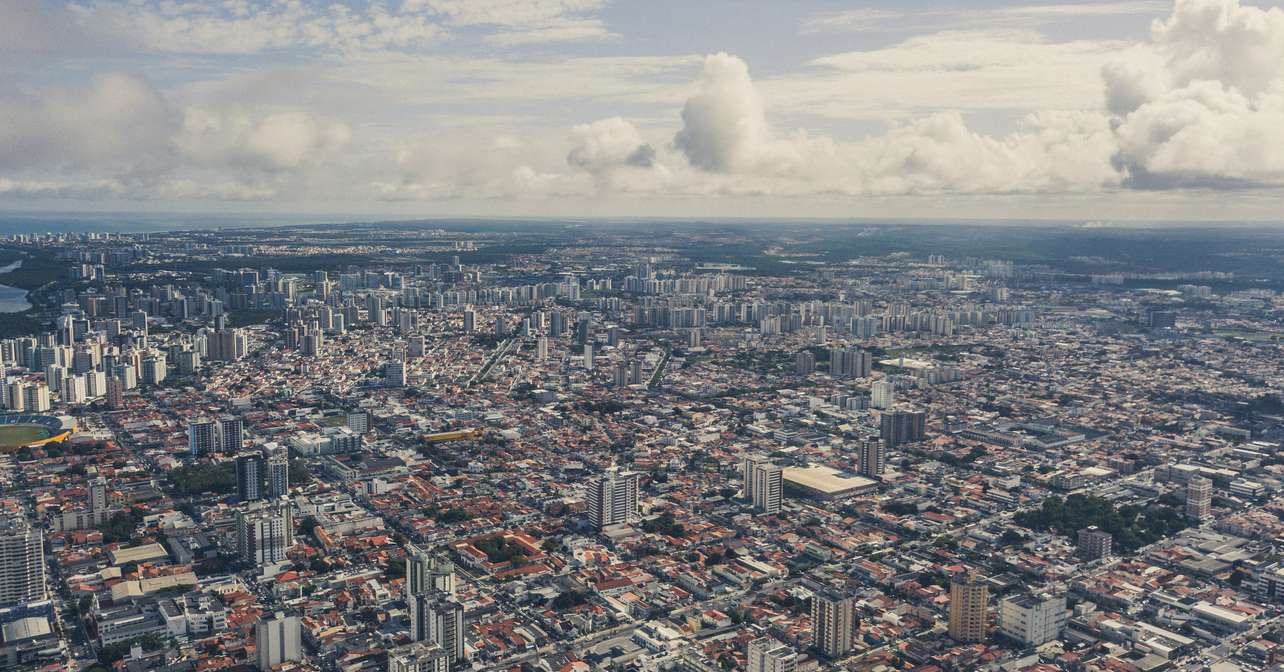 Arial view of the race city.