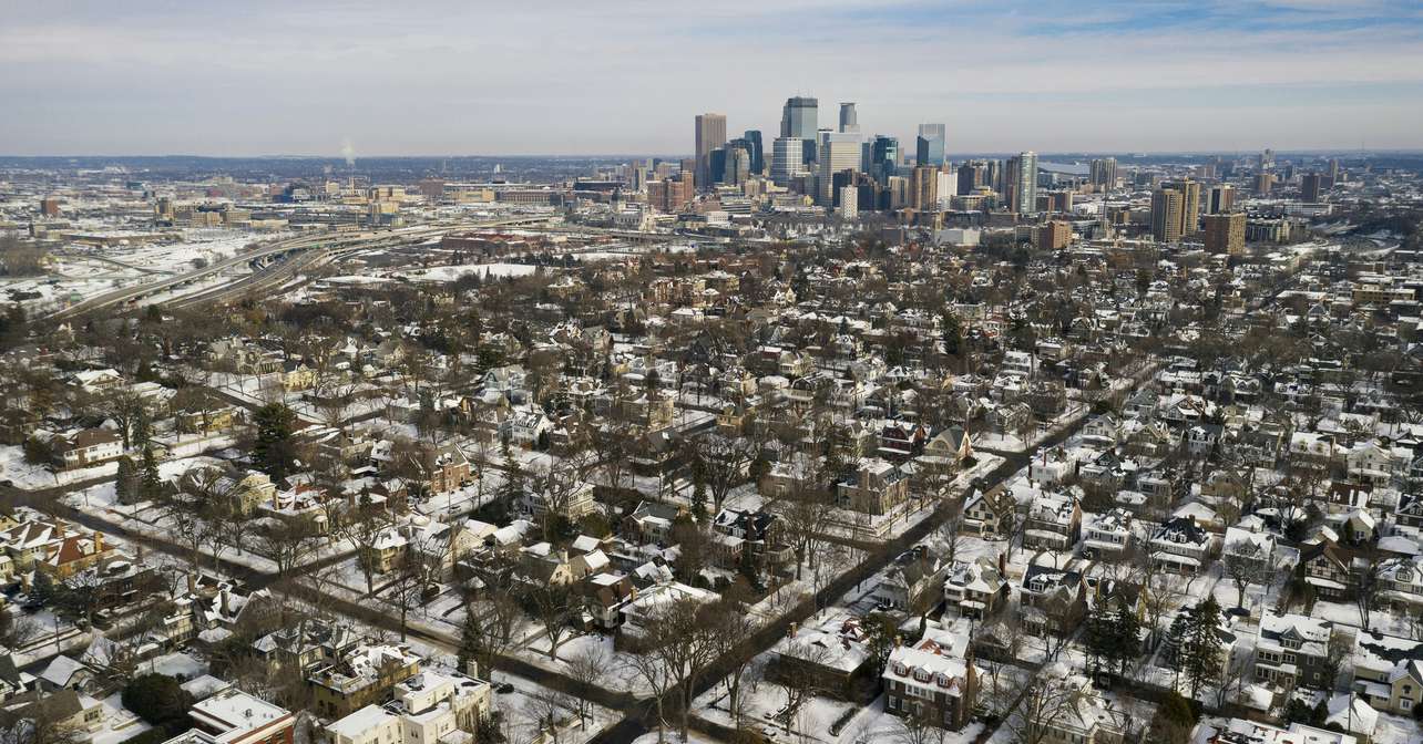 Arial view of the race city.