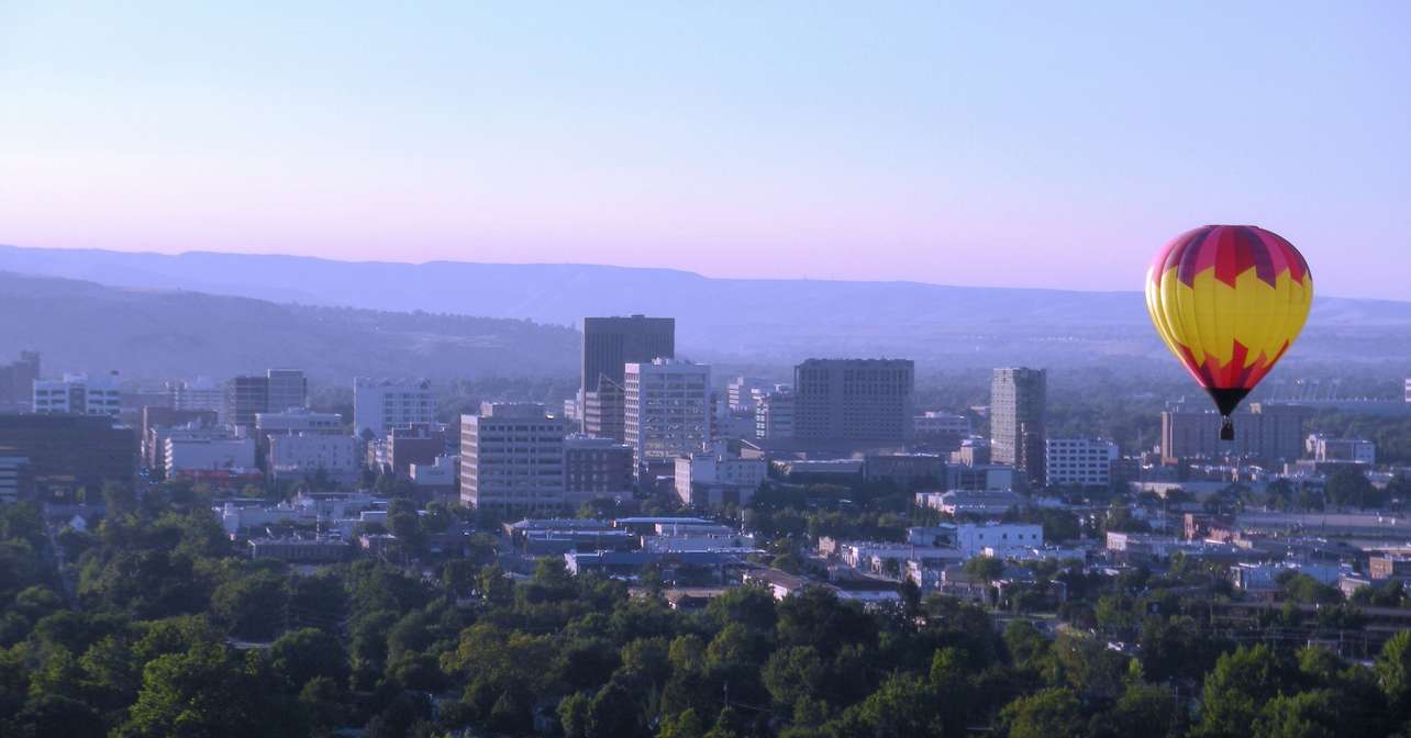 Arial view of the race city.