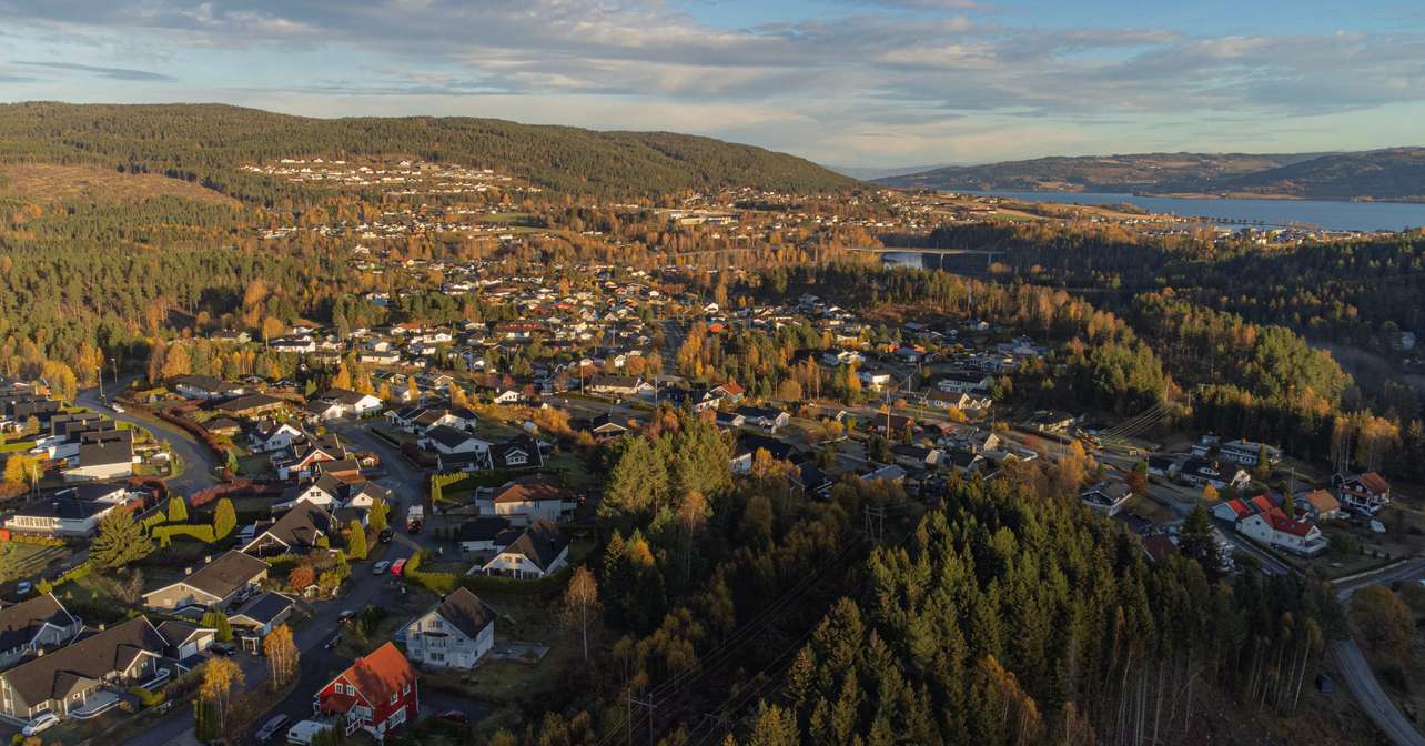 Arial view of the race city.