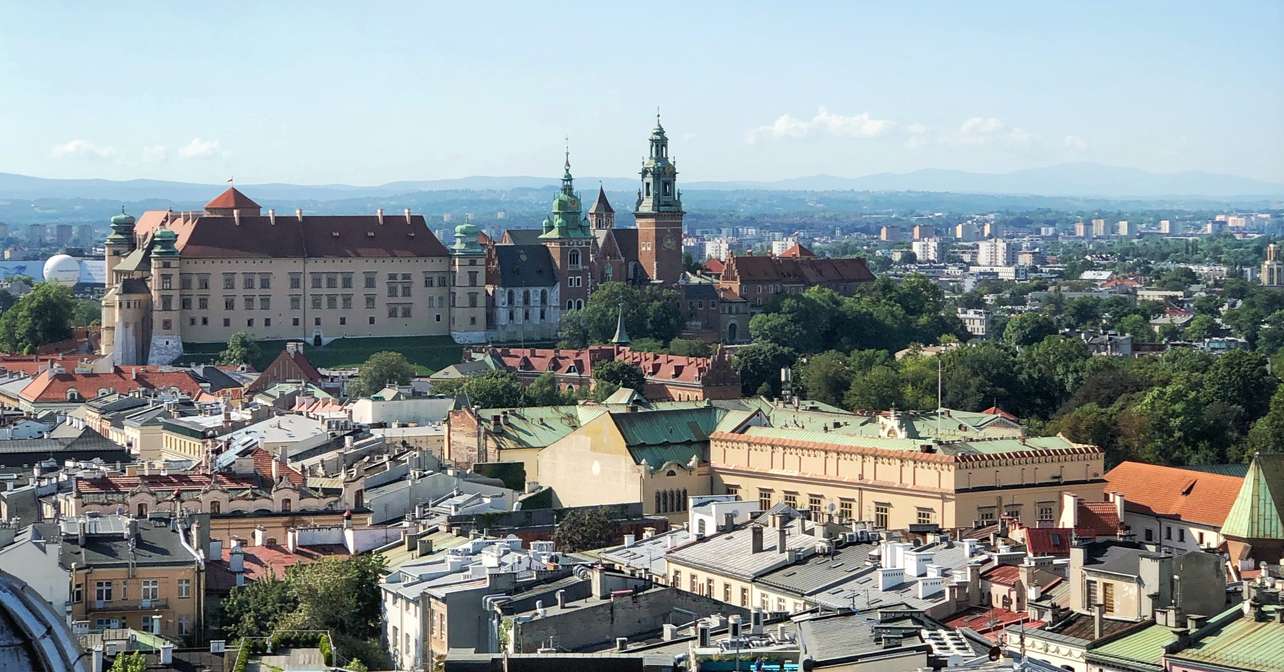 Arial view of the race city.