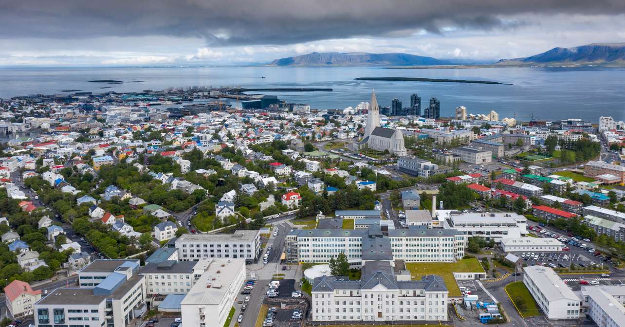 Arial view of the race city.