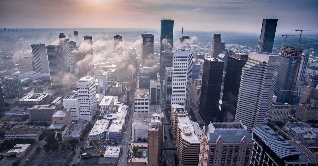 Arial view of the race city.