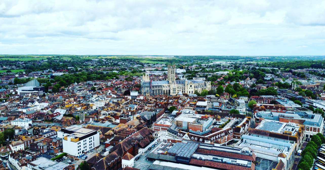 Arial view of the race city.