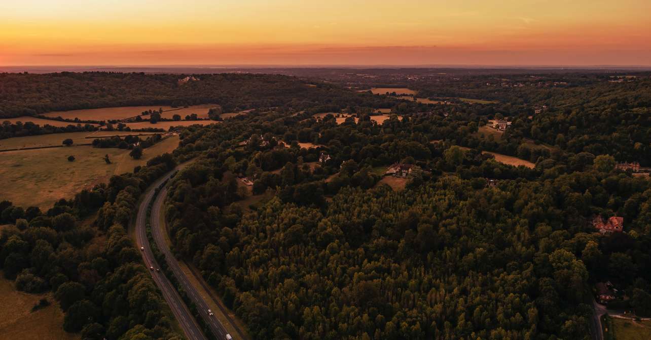 Arial view of the race city.