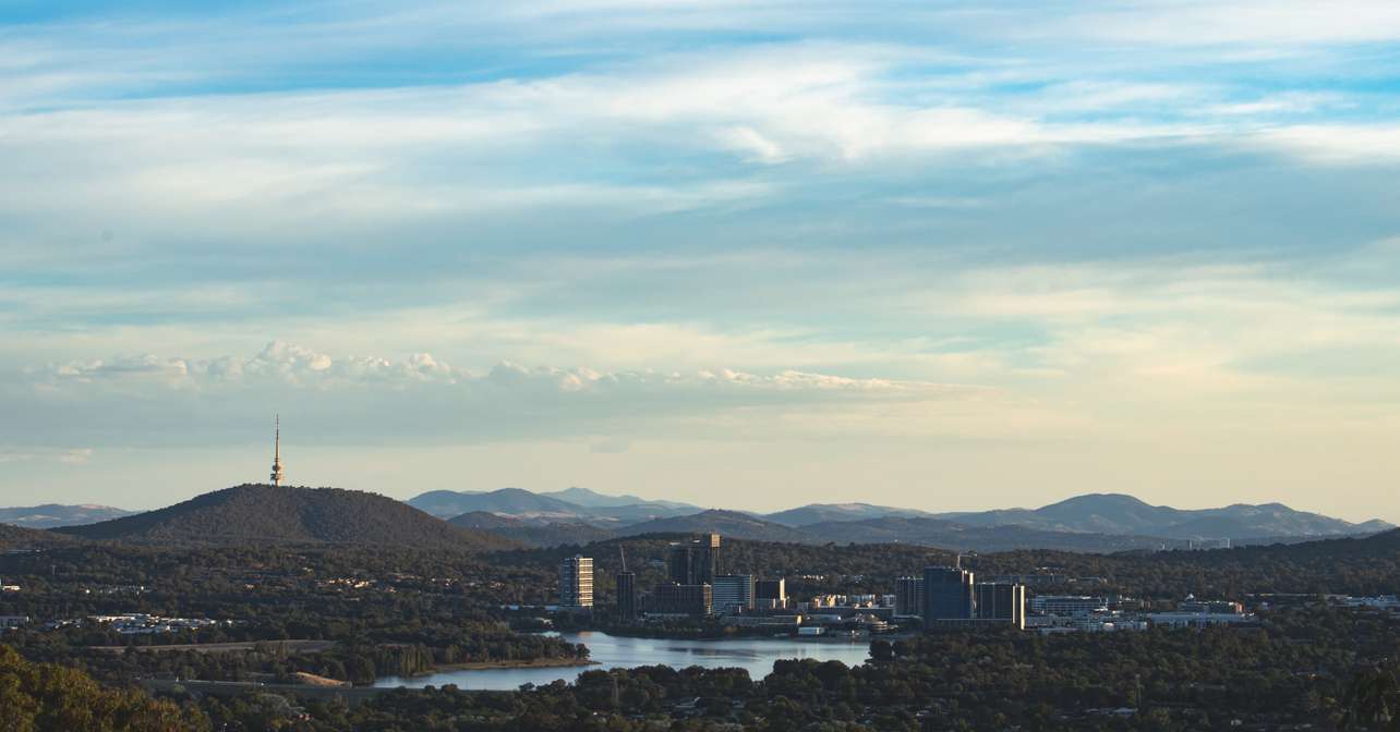 Arial view of the race city.