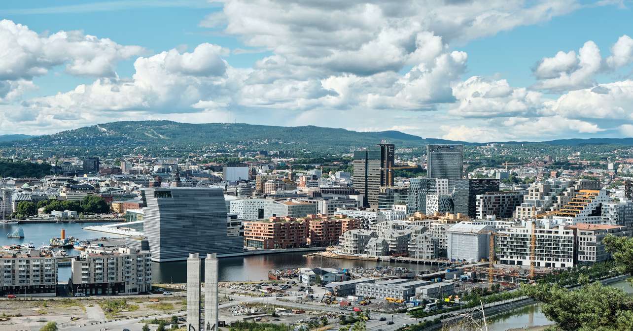 Arial view of the race city.