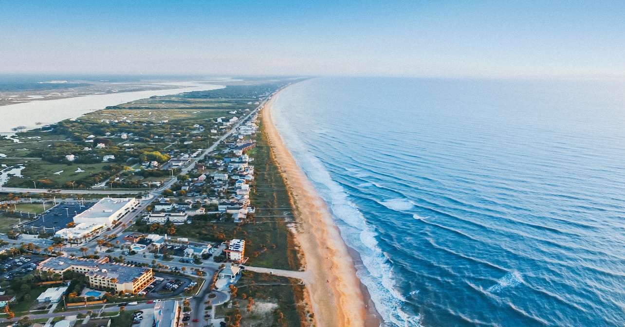 Arial view of the race city.