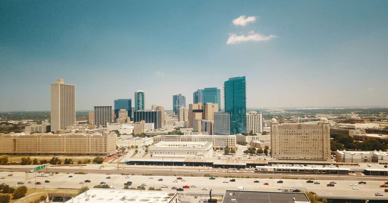 Arial view of the race city.