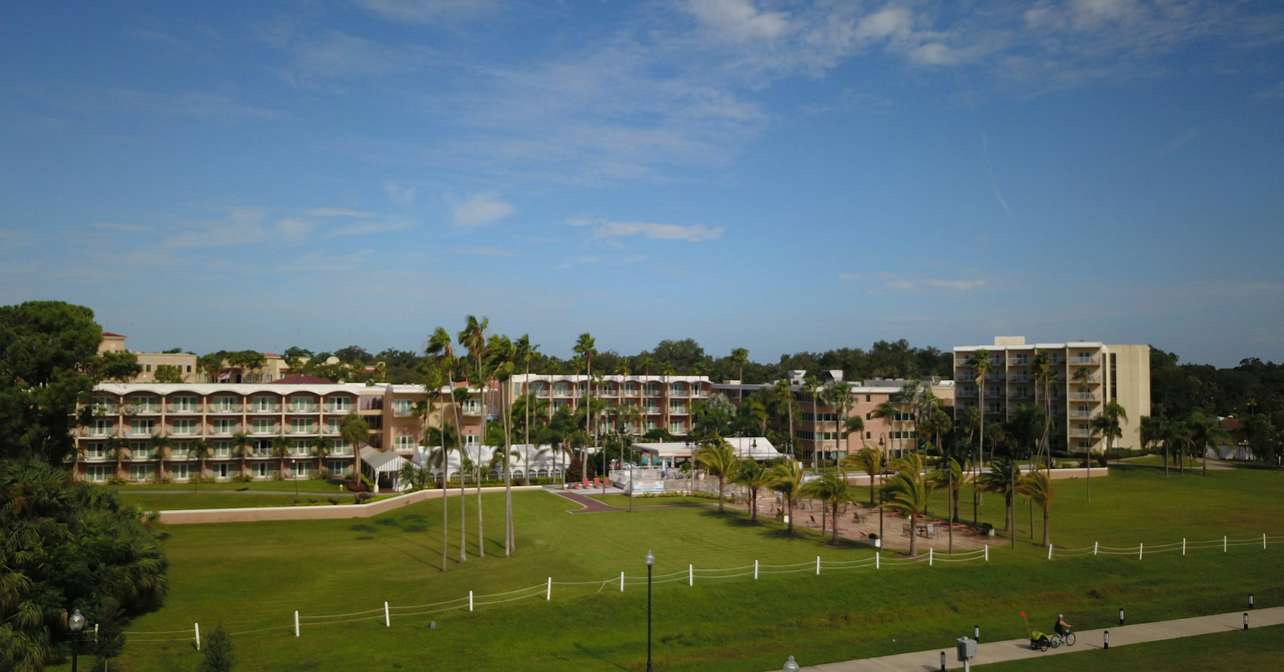 Arial view of the race city.