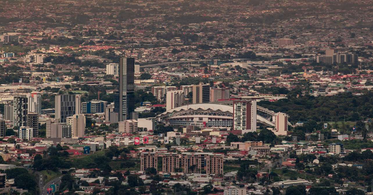 Arial view of the race city.