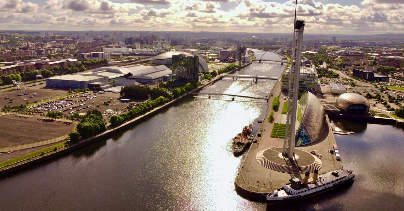 Arial view of the race city.